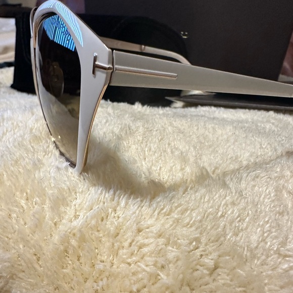 NEW TOM FORD TF 391 25F LENA WHITE GRADIENT AUTHENTIC FRAME SUNGLASSES - Picture 5 of 10
